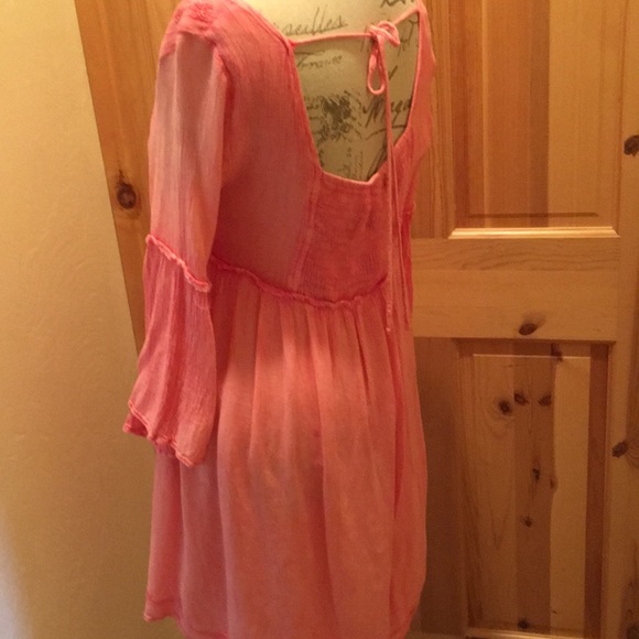 Coral Flowy Festival Dress - Picture 4 of 8